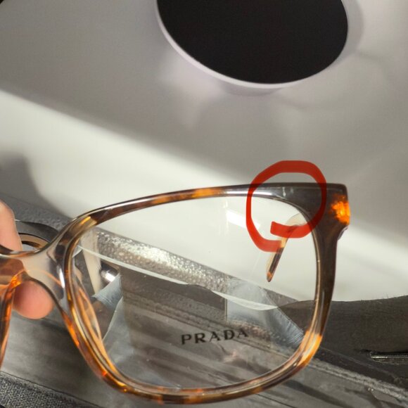PRADA Eyeglasses Frames PR 17ZV 07R1O1 Caramel Havana Demo Lens 54 mm Women - Picture 12 of 12